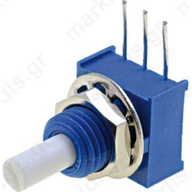 Potentiometer shaft single turn 10kO ±20% 0.25W linear THT