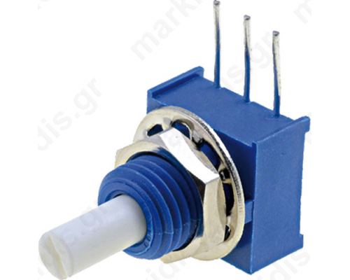 Potentiometer shaft single turn 10kO ±20% 0.25W linear THT