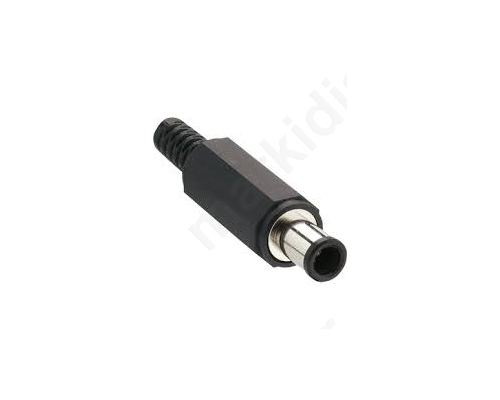 Plug DCsupply male 6,5/4,3/1,4mm for cable soldering 2A