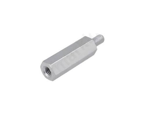 Screwed spacer sleeve Int.thread M6 60mm Ext.thread M6 steel