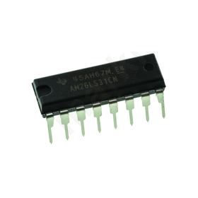 IC interface line driver RS422,RS485 DIP16 4.75 5.25VDC AM26LS31CN
