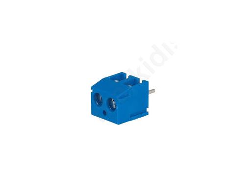 PCB terminal block angled 90° 3.81mm ways 2 on PCBs 0.5mm2