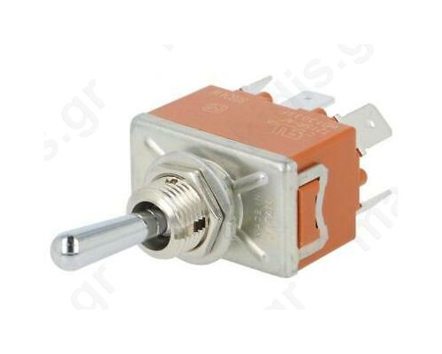 Switch Toggle On-Off-On Pos 3 SP3T  15A/250VAC 15A/30VDC