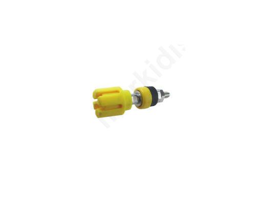 Socket 4mm banana 30A 60VDC 48mm yellow