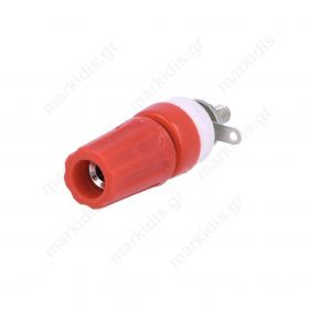 Socket 4mm banana 15A 250VDC L: 45mm red
