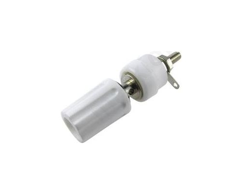 Socket 4mm banana 15A 250VDC L 45mm white