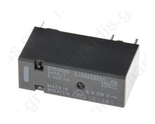 Relay electromagnetic SPDT Ucoil: 5VDC 8A/250VAC 5A/30VDC
