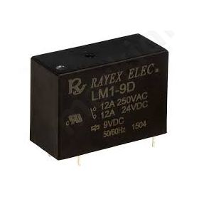 Relay electromagnetic SPDT Ucoil 9VDC 12A/250VAC 12A/30VDC
