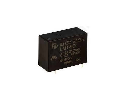 Relay electromagnetic SPDT Ucoil 9VDC 12A/250VAC 12A/30VDC