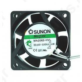 Fan AC axial 230VAC 60x60x25mm 29.7m3/h  30dBA