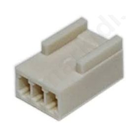 Wire-board plug female 2.5mm PIN 3 w/o contacts for cable