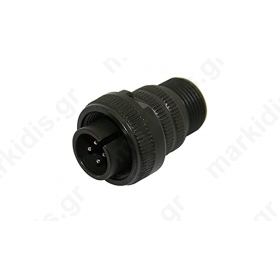 Connector circular Series DS/MS plug male PIN4 for cable