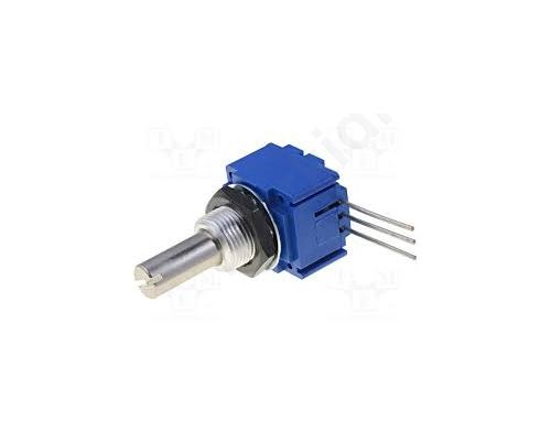 Potentiometer shaft single turn 10k Ω ±20% 1W linear 6mm THT
