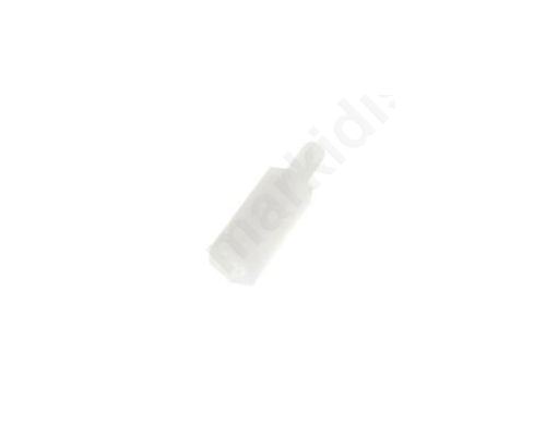 Screwed spacer sleeve hexagonal polyamide M3 10mm