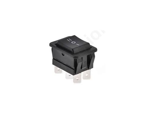 ROCKER DP3T Pos3 ON-OFF-ON 16A/250VAC 20A/28VDC black none