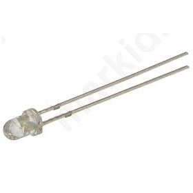 LED 3mm white cold 3000X4200mcd 30° Front: convex 8500-18000K LED 3mm white cold 3000X4200mcd 30° Front: convex 8500-18000K