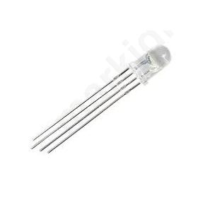 LED 5mm  tricolour RGB 7000-8500mcd 12000-14400mcd
