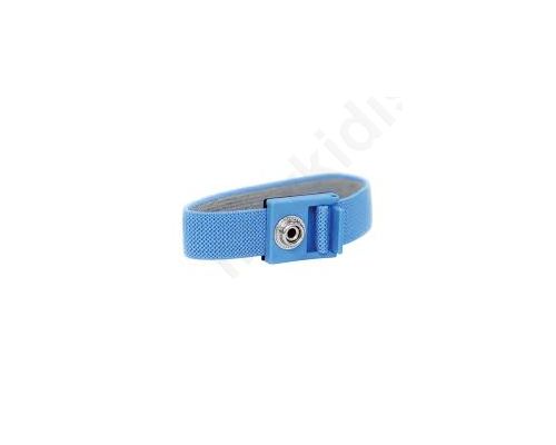 Wristband ESD Features antialergic EN 61340-5-5 blue 1k Ω 4mm