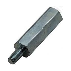 Screwed spacer sleeve Int.thread M6 50mm Ext.thread M6 steel