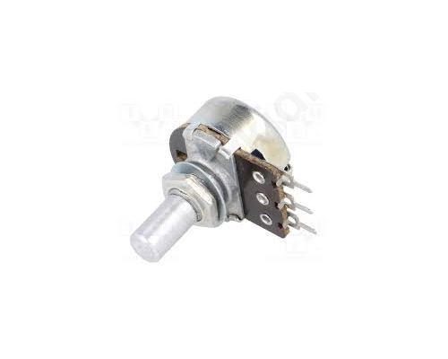 Potentiometer shaft single turn 10kO 200mW ±20% THT 6mm mono