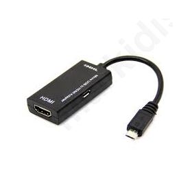 Μετατροπέας Micro USB σε HDMI MHL 15cm, DeTech