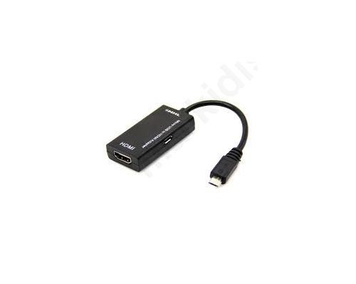 Μετατροπέας Micro USB σε HDMI MHL 15cm, DeTech