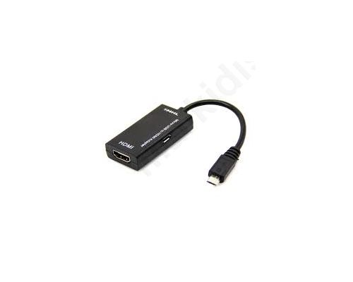 Adaptor Micro USB to HDMI MHL 15cm, DeTech