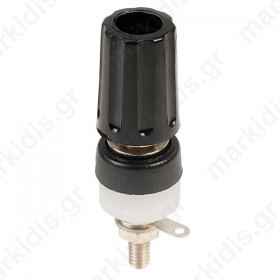 Socket 4mm banana 15A 250VDC L 45mm black