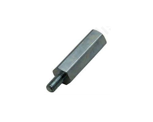 Screwed spacer sleeve Int.thread M6 20mm Ext.thread M6 steel