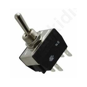 Switch toggle Pos 3 DP3T (ON)-OFF-(ON) 16A/250VAC 100m Ω IP67
