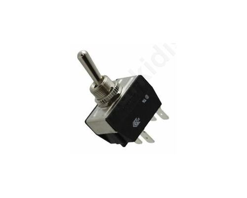 Switch toggle Pos 3 DP3T (ON)-OFF-(ON) 16A/250VAC 100m Ω IP67