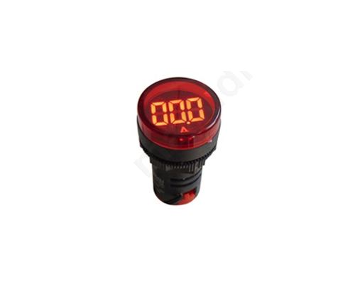 Αμπερόμετρο πίνακος 100/5A Φ22 LED ψηφιακό κόκκινο βιδωτό