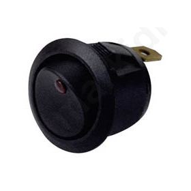 Διακόπτης Rocker Φ23 3P On-Off 20A/14V Red Led
