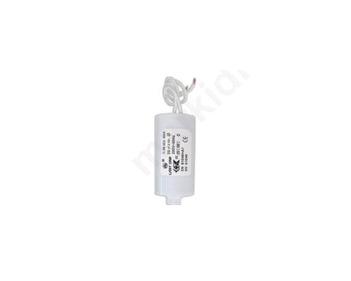 CAPACITOR 4,5MF 250V WITH STUD M8 & 2 RIGID LEADS