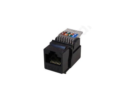 JACK RJ45 CAT6 UTP ΠΡΙΖΑΣ ΜΑΥΡΟ