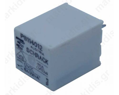 Relay Electromagnetic SPDT Ucoil 12VDC 10A/250VAC  400 Ω PB114012