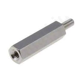 Screwed spacer sleeve M4 50mm M4 steel