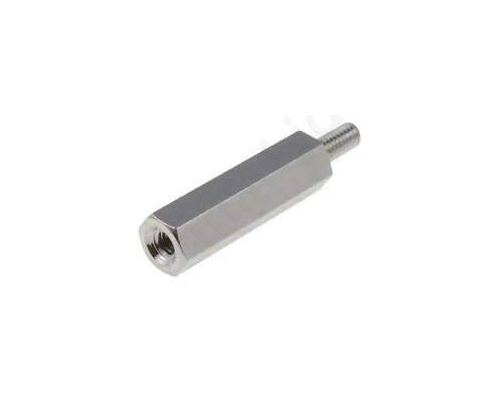 Screwed spacer sleeve M4 50mm M4 steel