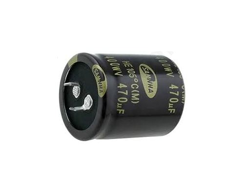 Capacitor electrolytic SNAP-IN 470uF 400VDC 35x40mm ±20%