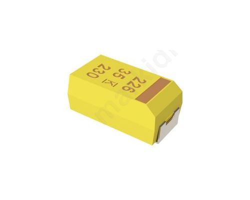 Capacitor tantalum 0.1uF 50VDC SMD Case A 1206 ±10%