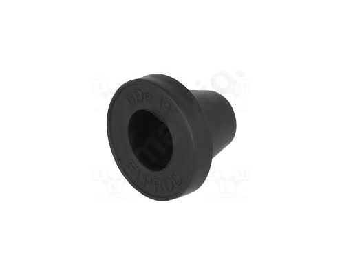 Grommet hole21mm rubber black Panel thick max.2mm