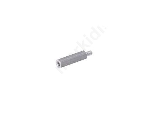 Screwed spacer sleeve Int.thread M3 20mm Ext.thread: M3 brass