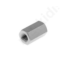Screwed Spacer Sleeve Int.thread M4 12mm Hexagonal Brass