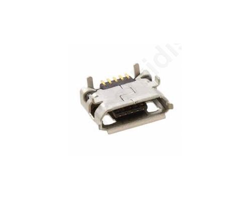 Socket USB B micro on PCBs SMT/THT/ PIN 5 horizontal USB 2.0