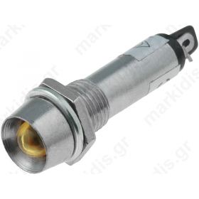 Indicator LED recessed 24VDC Cutout O8.2mm IP40