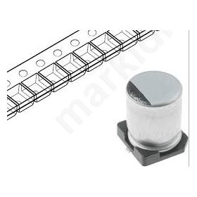 Capacitor electrolytic SMD 47MF 25VDC 6.3x5.8mm ±20% 1000h Capacitor electrolytic SMD 47MF 25VDC 6.3x5.8mm ±20% 1000h