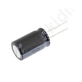 Capacitor electrolytic THT 15uF/ 450VDC 10x60mm ±20%