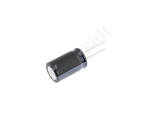 Capacitor electrolytic THT 15uF/ 450VDC 10x60mm ±20%
