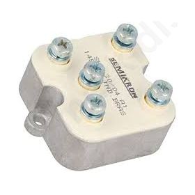 Three-phase bridge rectifier Urmax: 400V  If: 30A Ifsm: 370A