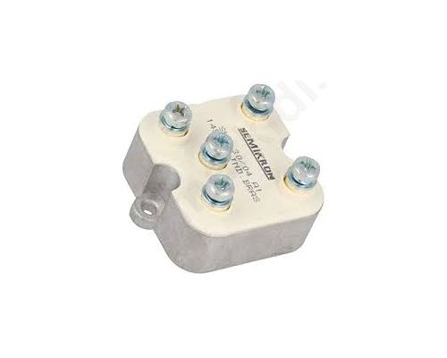 Three-phase bridge rectifier Urmax: 400V  If: 30A Ifsm: 370A